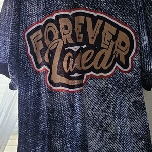 Forever 21 Black and Gold Graphic Tee